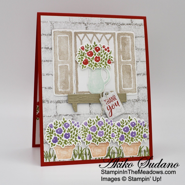 Welcoming スタンピンアップ WELCOMING WINDOW ダイ＆スタンプセット