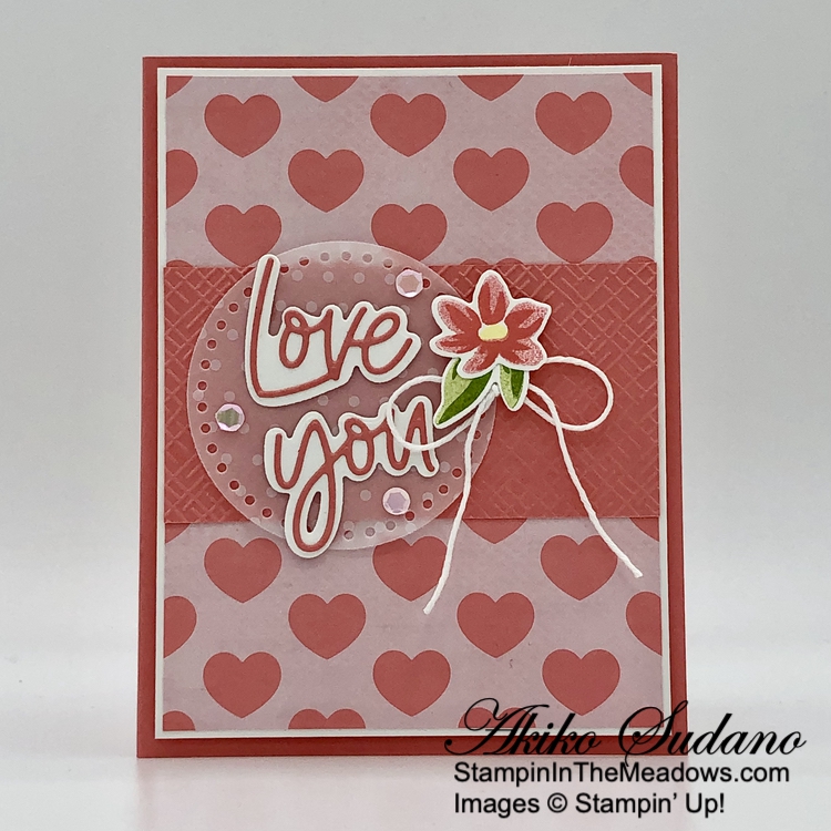 Stampin' Up! Love For You Valentine's Day Card – Stampin' in the