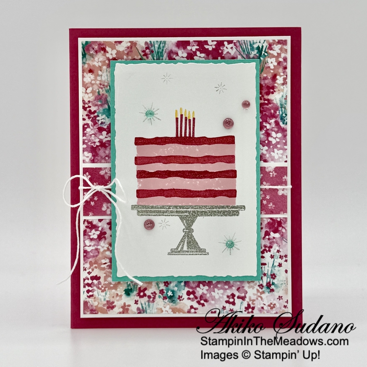 Stampin' Up! Cake Celebrations Birthday Card – Stampin' in the Meadows