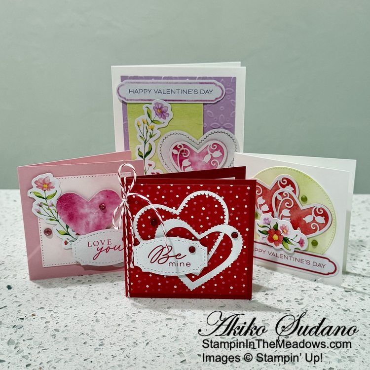 Stampin' Up! Celebrate Love Valentine's Day Cards – Stampin' in