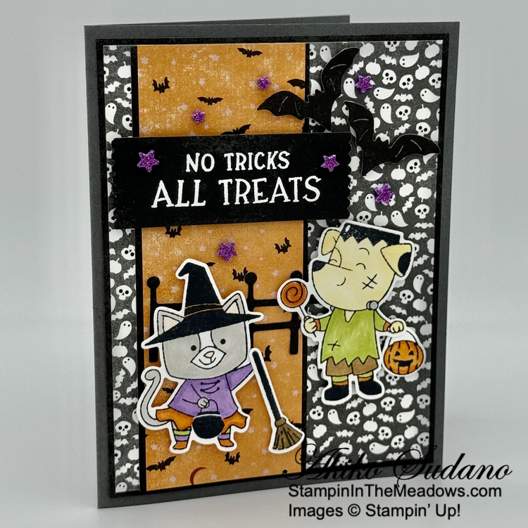 Stampin' Up! Spooky Halloween No Tricks Card – Stampin' in the Meadows